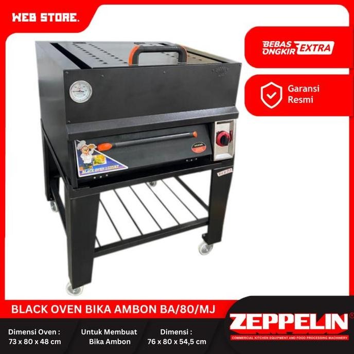 NANSO Oven Gas Black Oven Bika Ambon BA/80/MJ ZEPPELIN