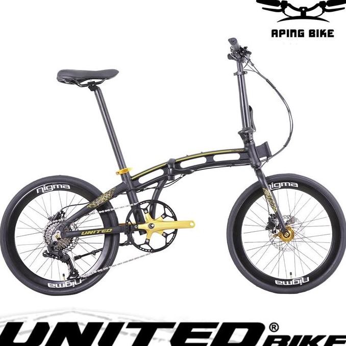 Sepeda United Nigma V 20" Sepeda Lipat Dewasa Folding Bike 20 Inch