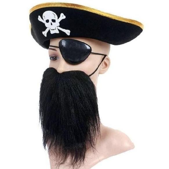 Cosplay aksesoris accecories bajak laut pirates style outfit edition dewasa anak topi tutup mata pen
