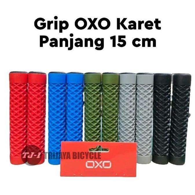 Hand Grip OXO WAFFLE Karet Stang Panjang Sepeda Fixie Lowrider Commuter Bike Merk Handgrip Hanpat Gr