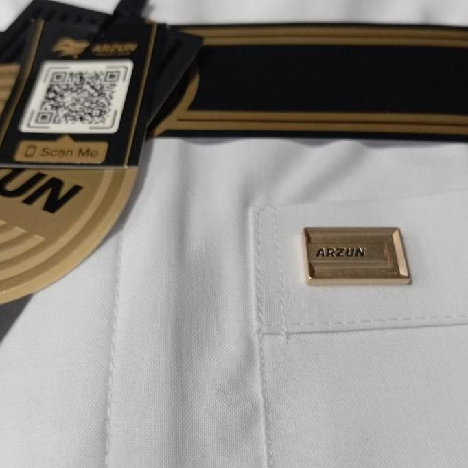 Koko Arzun Putih Premium/Model Kemko/Lengan Pendek Rabbani/Koko Pria