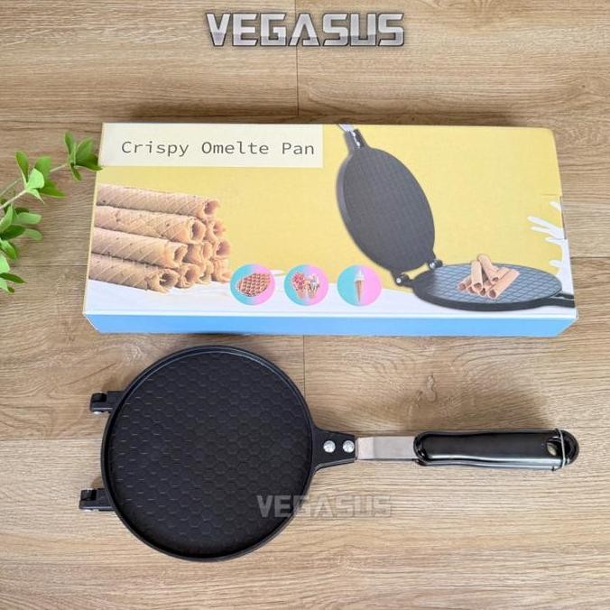 Cetakan Kue Semprong Anti Lengket Panci Egg Roll Marble Teflon Bagus