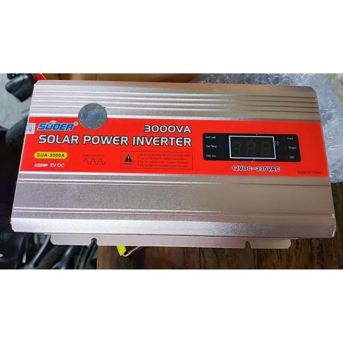 SUOER Solar Power Inverter 3000w 3000 w 3000 Watt 3000watt TERBAIK
