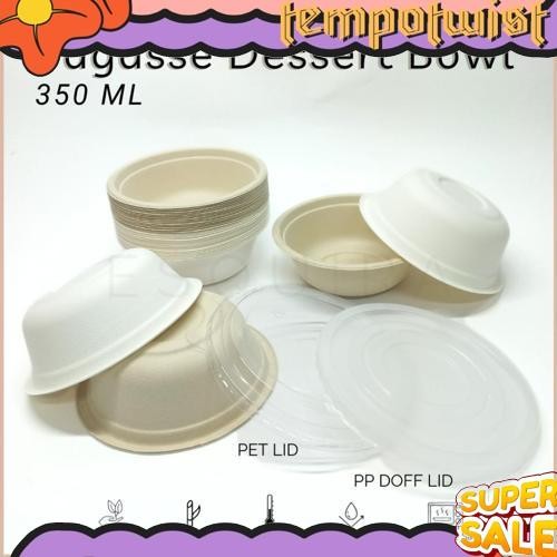 GROSIR Bagasse Dessert Snack Bowl 350 ML BG350