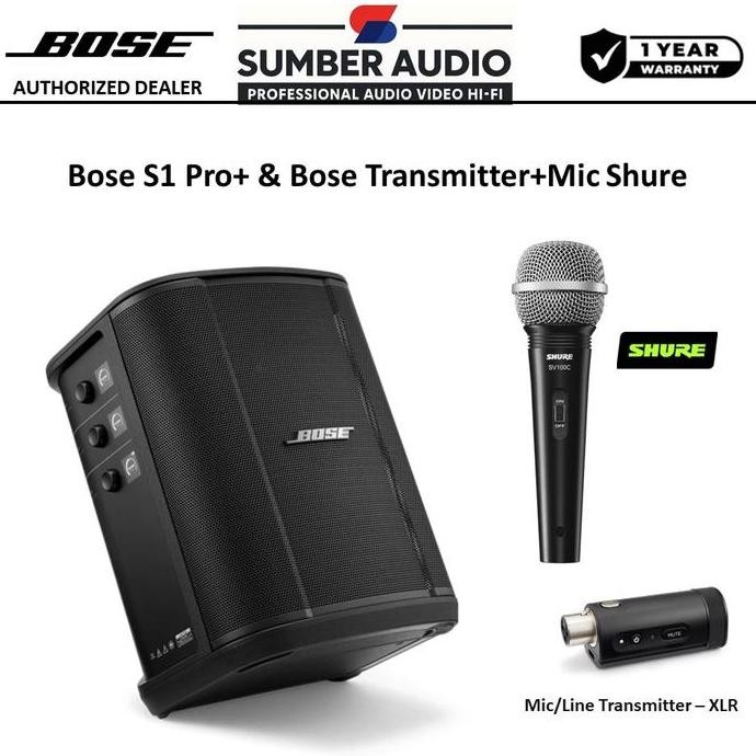HARGA DISC - Bose S1 Pro+ Portable Bluetooth Wireless Karaoke Party Speaker System | Speaker Portabl