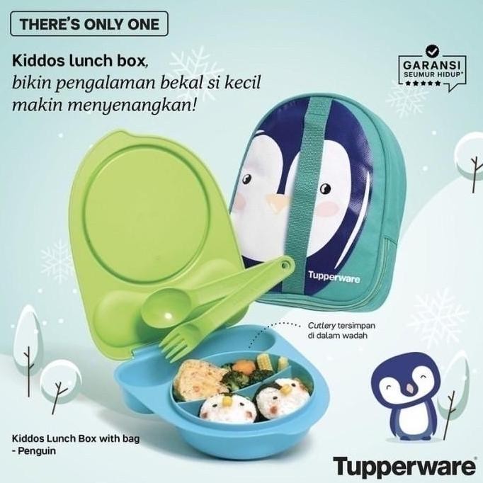Tempat Makan Anak Tupperware Kiddos Lunch Set Berhadiah Tas