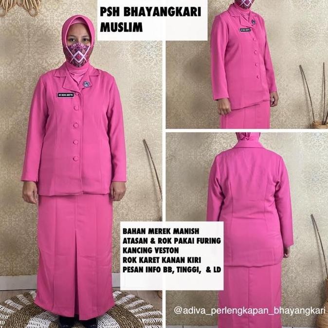 (Pre-Order)[Atasan Saja] Atasan Psh Bhayangkari / Psh Ykb Muslim