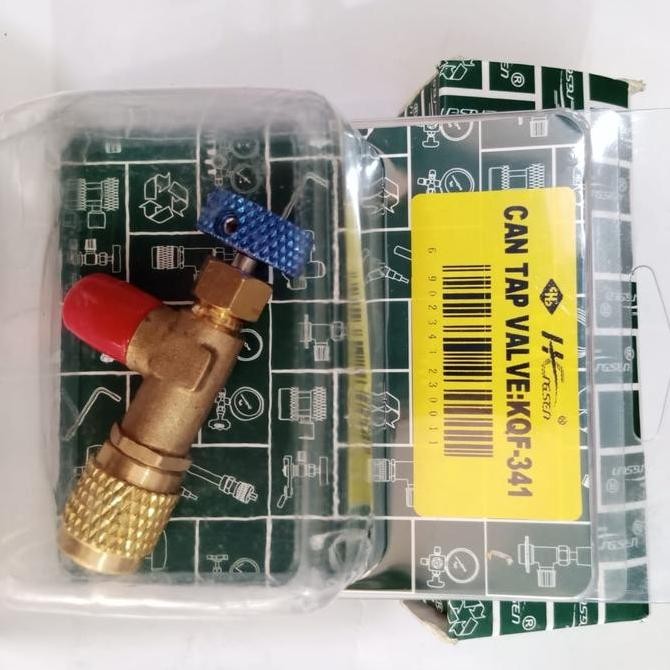 kran model putar utk r22 nepel adapter can tap valve KQF 341