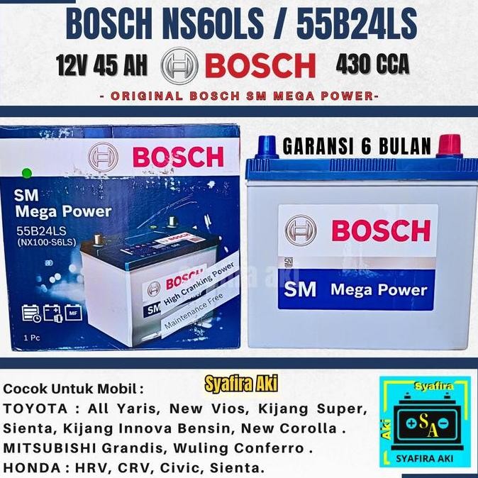 Aki Bosch Ns60LS / 55B24LS