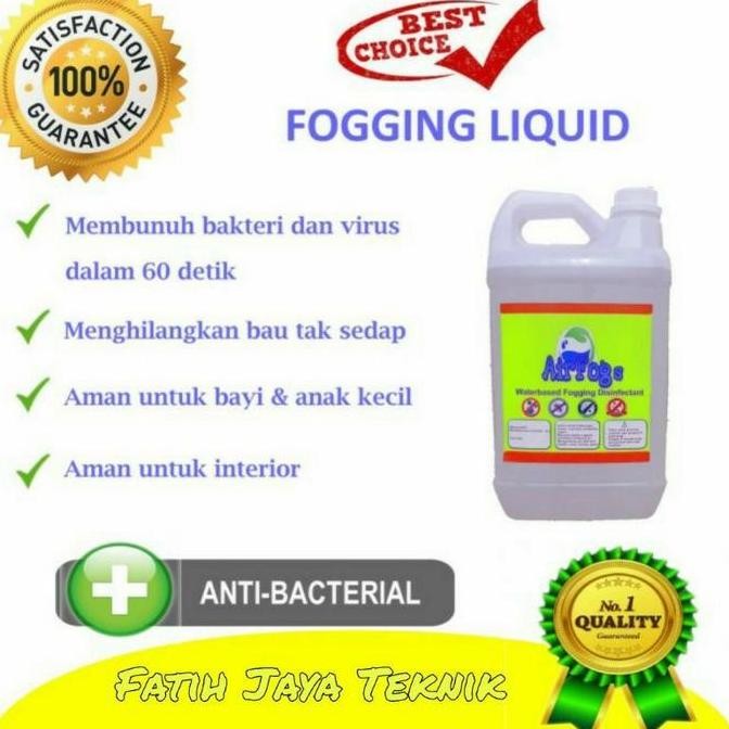 Premium cairan fogging disinfektan 5liter Cairan Fogging LIQUID Fogging Asap Promo