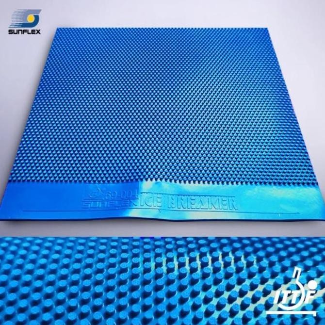 Karet Tenis Meja Bintik Sunflex Ice Breaker Blue Original
