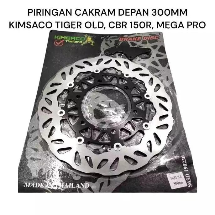 Kimsaco Piringan Cakram Cbr 150R Verza Tiger Old Megapro New Cb150 Lubang 6 Model Kembang 300Mm Disc