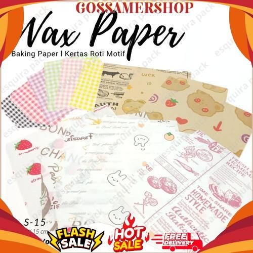 COD Wax Paper 25 Pcs / Korean Bento Cake Baking Paper Mini S-15