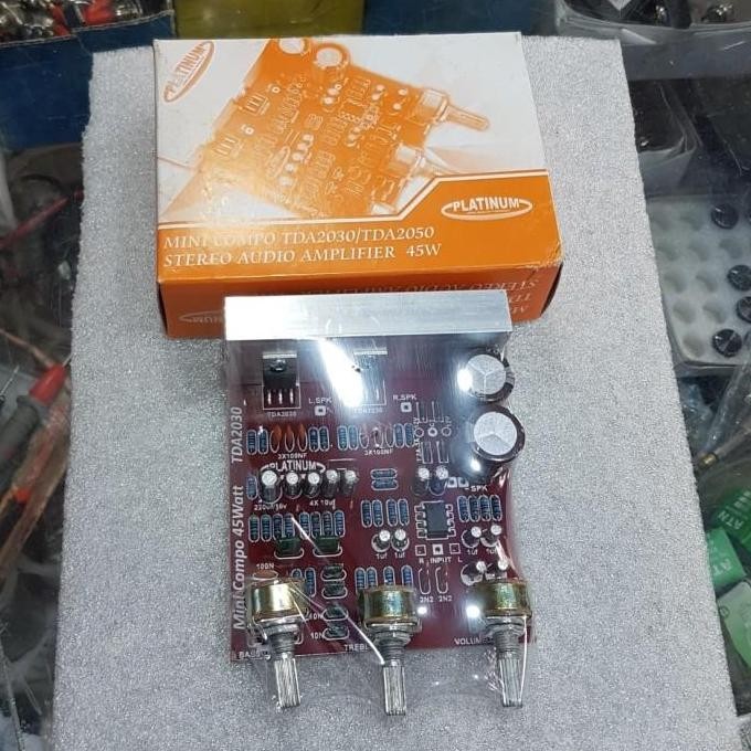 kit pcb speker speaker aktif tda 2030 tda2030 stereo platinum