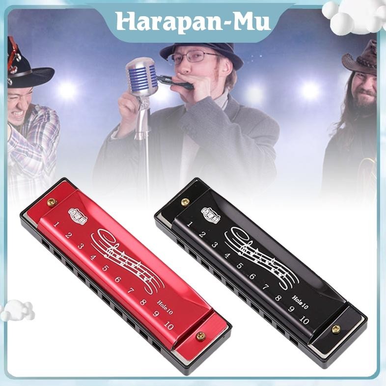 ZYUNJI- Harmonika Kromatik 10 Hole Import Alat Musik Harmonika
