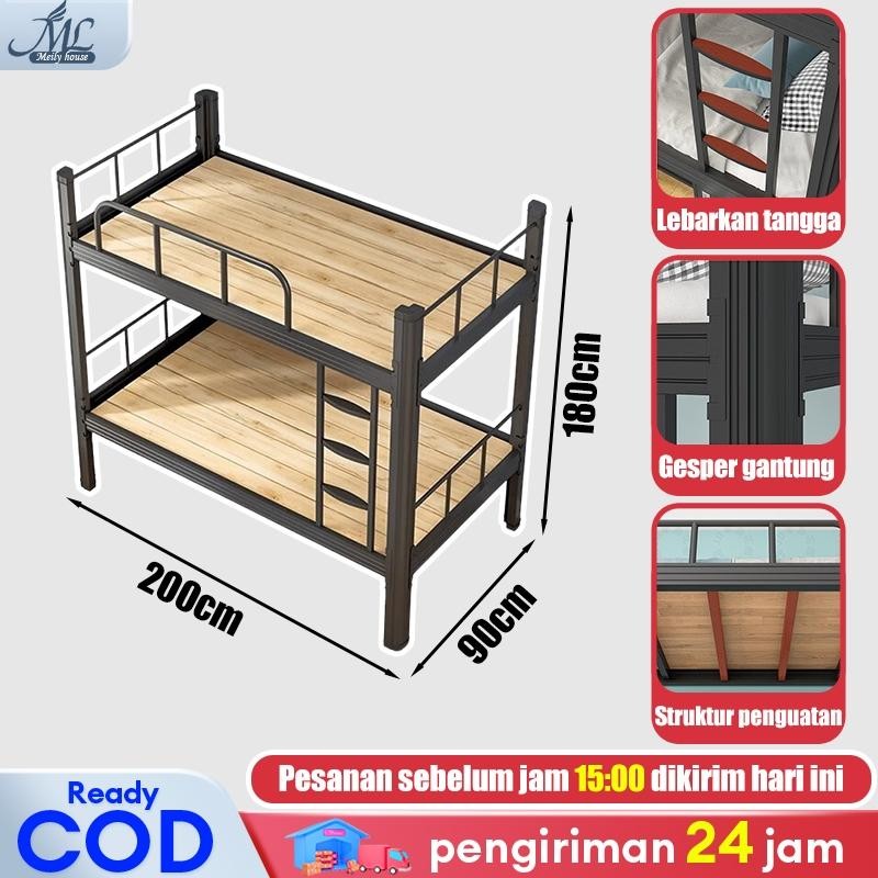 Ranjang Susun Besi Ranjang Tingkat Tempat Tidur Susun Asrama, Tempat Tidur Anak Tempat Tidur Tingkat