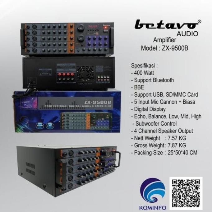 NEW Power Ampli Betavo ZX 9500B / ZX 9500 B ORIGINAL BETAVO