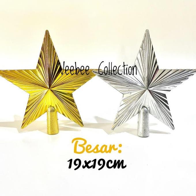 Promo Topper Bintang Pohon Natal Besar/ Ujung Pohon Natal Besar/ Top Bintang Cod