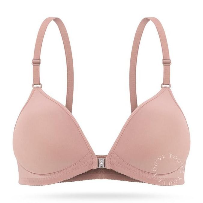 Promo YouVe ( Youhave ) Bh Bra Tanpa Kawat Push Up Bahan Seamless Bra Ada Jahitan Kait Depan 100219 