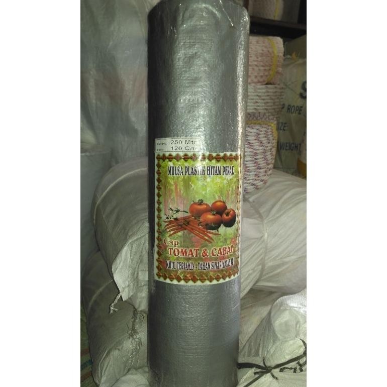 EDELWEIS- Mulsa Hitam Perak Merek Tomat Cabe Isi 250mtr