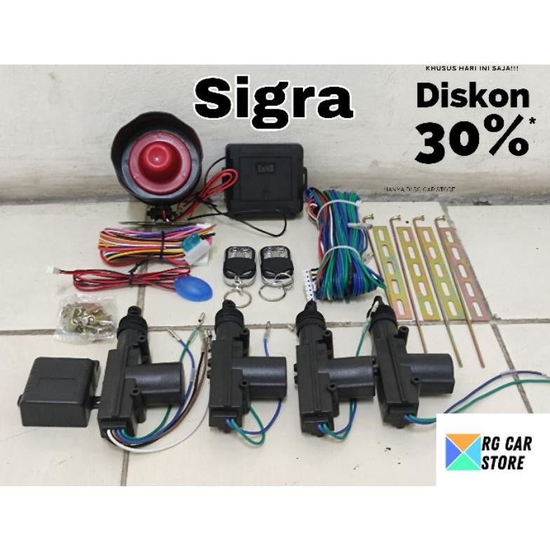 EDELWEIS ALARM CENTRAL LOCK MOBIL SIGRA- PAKET ALARM CENTRAL LOCK DAIHATSU SIGRA