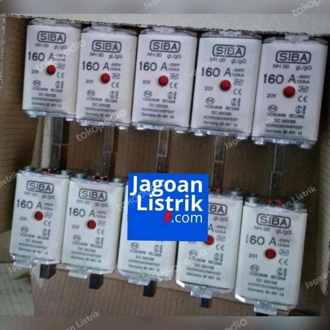 NH Fuse 00 / NT Fuse 000 / Fuse Link Siba NH Tipe 00 160A