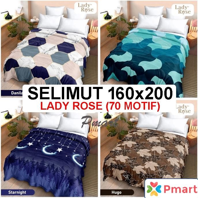 SELIMUT LADY ROSE 160x200 / LADY ROSE SELIMUT / BLANKET LADY ROSE