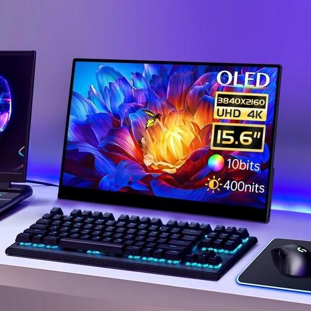 Monitor portable OLED 15.6 inch 3456x2160 4K Touch screen with Type-C REZ