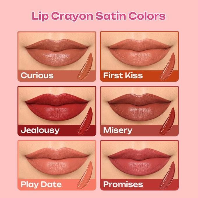 Implora Lip Velvet + Lip Crayon Satin | Paket Lipstik Ombre