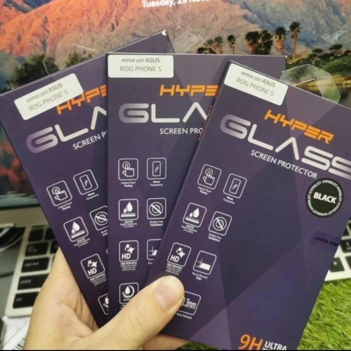 Asus Rog phone 5 Tempered glass full cover - Hyper