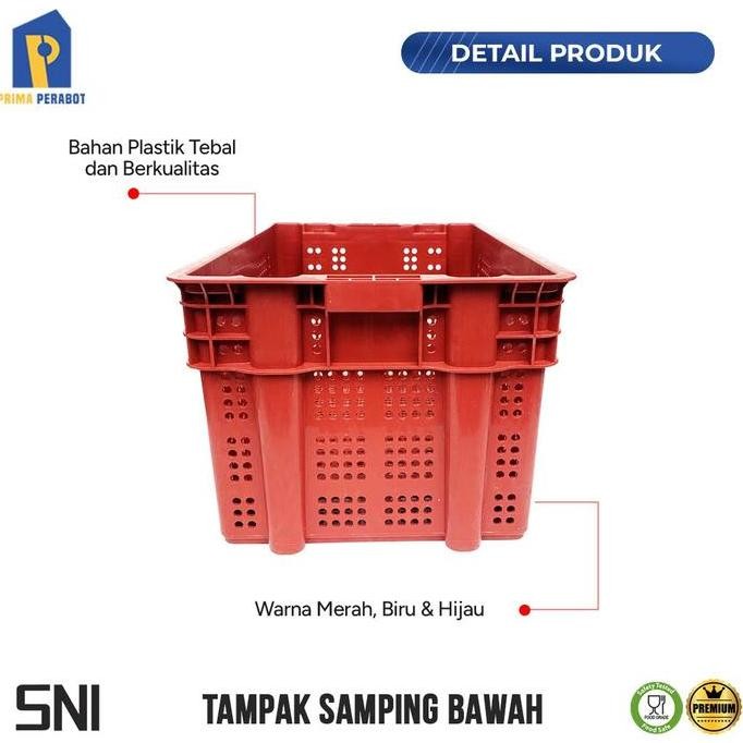 Keranjang Industri Lubang Container Industri Krat Plastik BIN