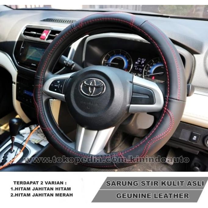 Sarung Stir / Cover Stir Kulit Asli Toyota Raize