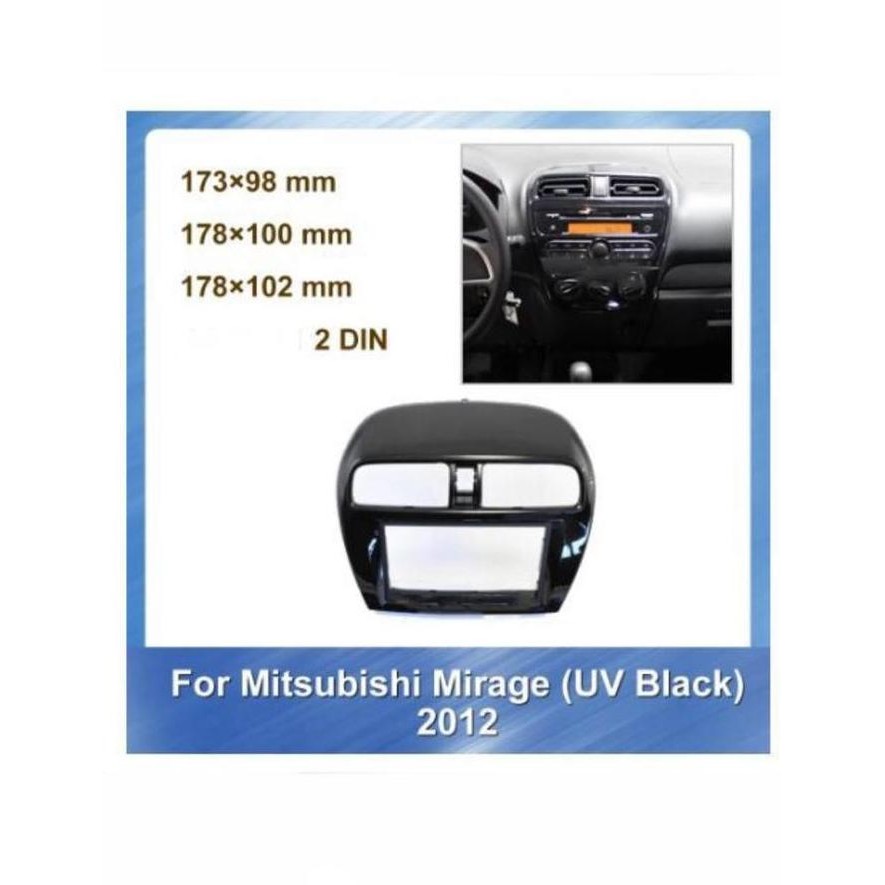 Frame 7 inch Mitsubishi Mirage 2012 Panel Head Unit