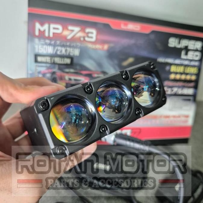 Promo Mini Projie Pro7 MP7.3 Mark II Triple Lens Blue Lens MP73 Mark 2 / MP 7.3 MK2 LASER LED / MINI