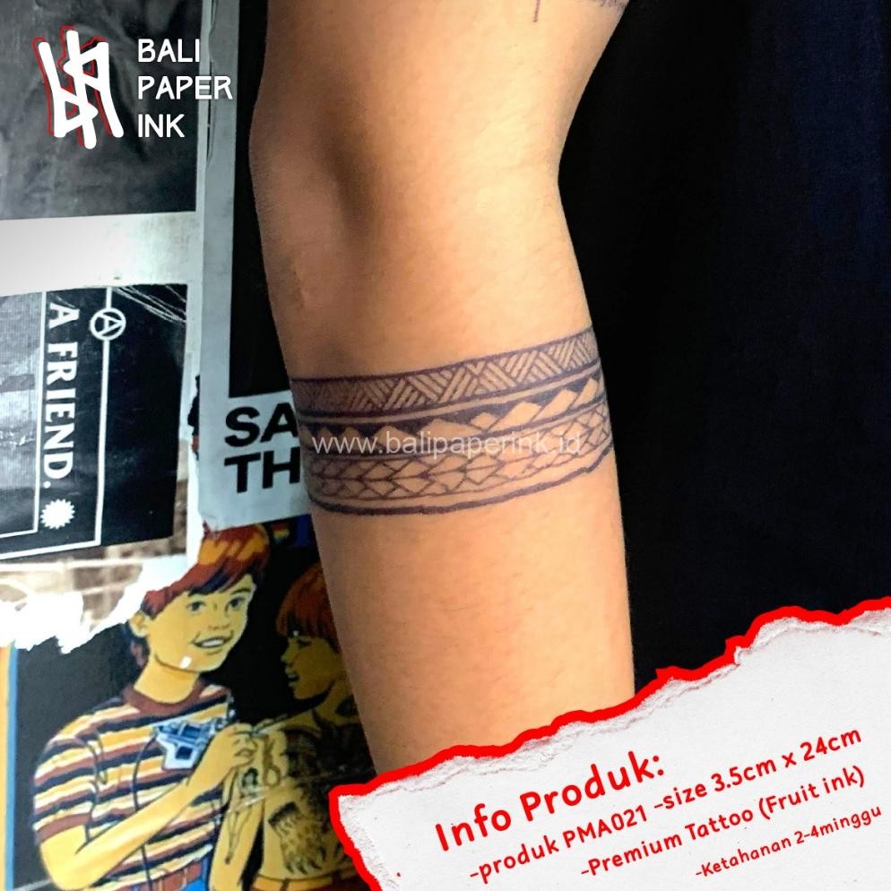 Heatshrin Bali Paper Ink Pma021 Maori Armband Fruit Ink Tatto Temporary Premium Tato Temporer Adi-67