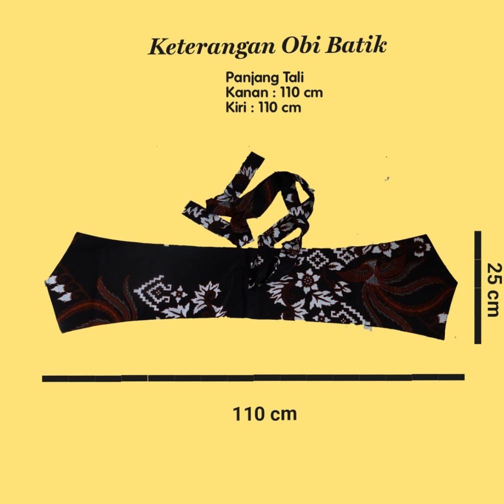 Eelic Obi Batik By Aiiriforclothing/Obi Belt/Obi Belt Batik/Obi Belt Modern/Obi Belt Wanita Mb-24