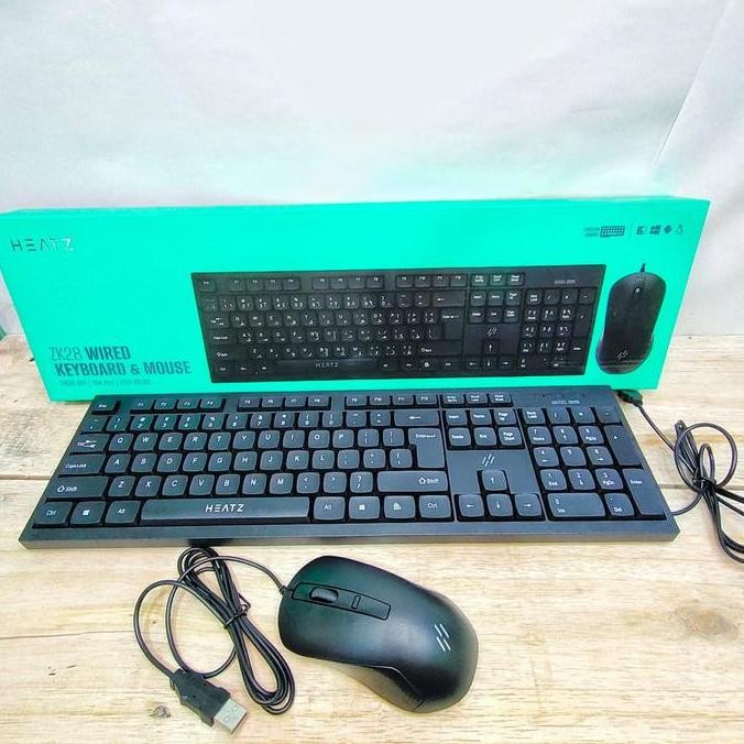Dijual Paket Mouse dan Keyboard Model Heatz ZK28 NEW Bergaransi -AP