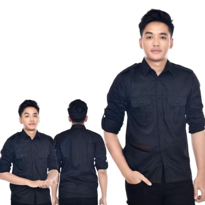 DNL 050 Seragam Kemeja PDL Lengan Panjang , Kemeja PDL Hitam , Kemeja PDL Maron , Kemeja PDL Putih ,