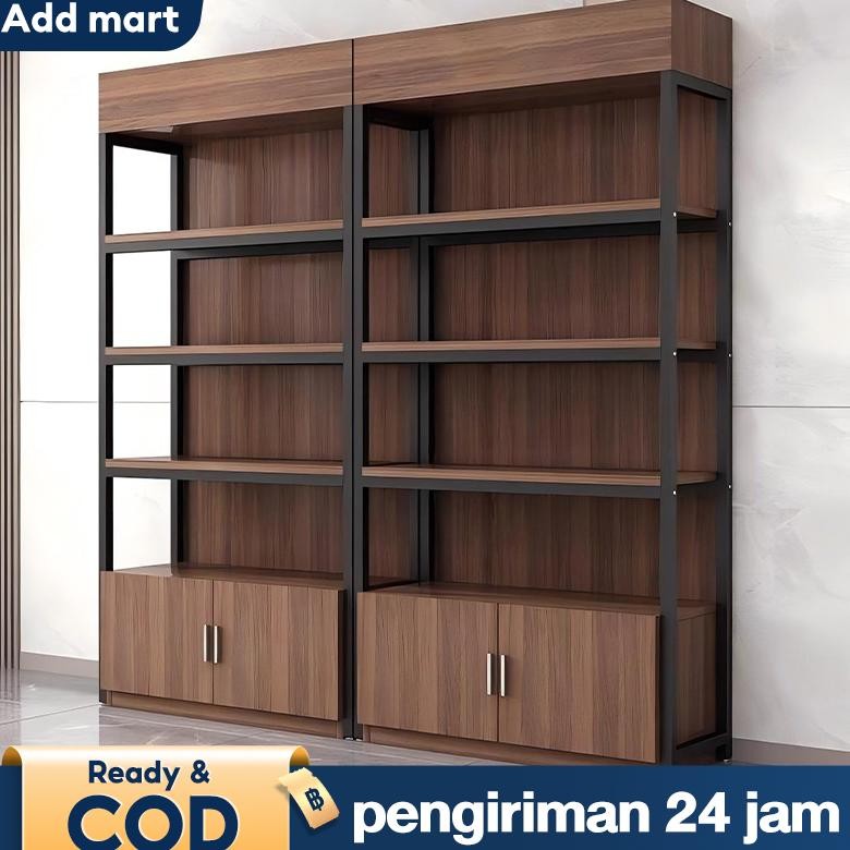 BELERAINTE- Rak Penyimpanan Gudang Rak Buku Lemari Laci Kayu Sederhana Lemari Serbaguna Furnitur Kab