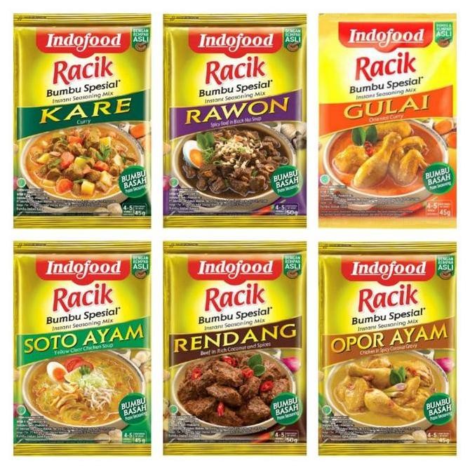 (BOX) BUMBU INSTANT INDOFOOD KARE OPOR RENDANG GULAI SOTO RAWON ISI 24 ISW
