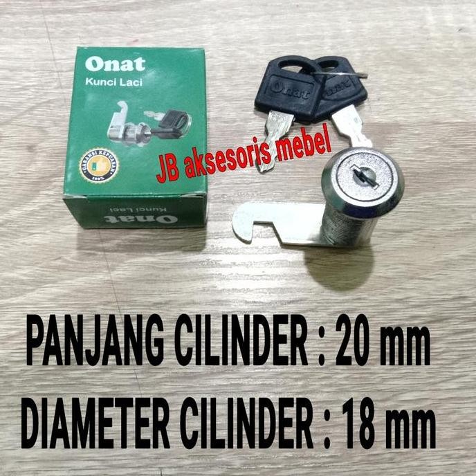 Promo Kunci Camlock 20 Mm Merk Onat / Kunci Loker Cantol Gait Kait 2 Cm Onat Cod