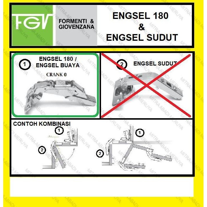 Promo Engsel Sendok Fgv 180 Derajat Soft Close Engsel 180 Cod
