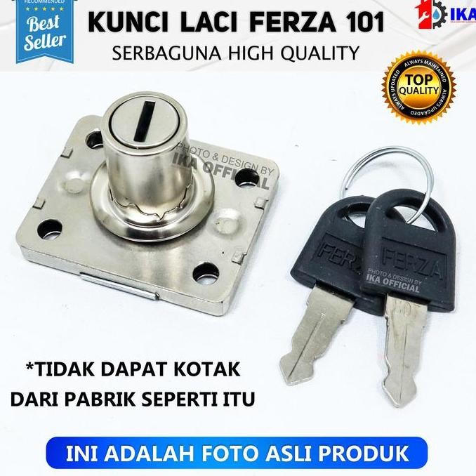 Promo Kunci Laci Kecil Ferza 101 / Kunci Lemari / Skrup Sekrup / Kunci Laci Lemari Drawer Lock / Rak