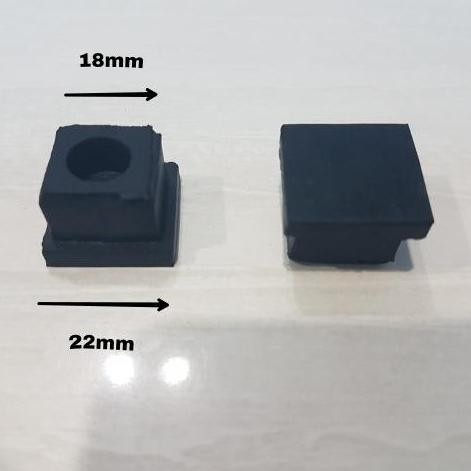 Promo Alas Kaki Anti Slip Karet Kotak Kursi Meja 18 X 18Mm Tutup Pipa Hollow Cod