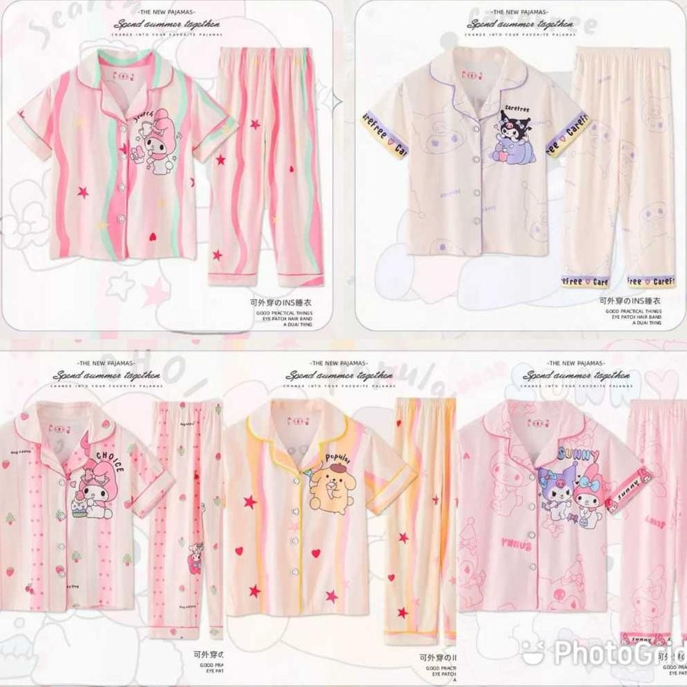 ( Secure sister ) Piyama anak sanrio / piyama melody / piyama kuromi / pompompurin