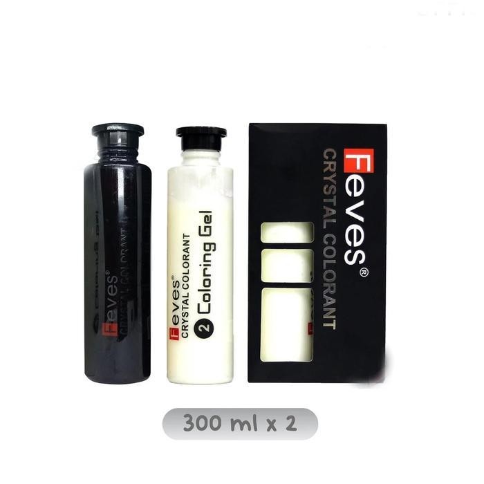 1Pasang/1Set Feves Chrystal Colorant / Feves Toning Black / Feves Toning Hitam Cat Rambut
