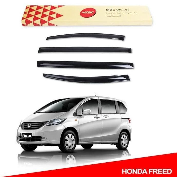 Talang Air Mobil Slim Honda Freed New Brio 2011 2018 Original MCBC Warna Diamod Black Car Aksesoris 