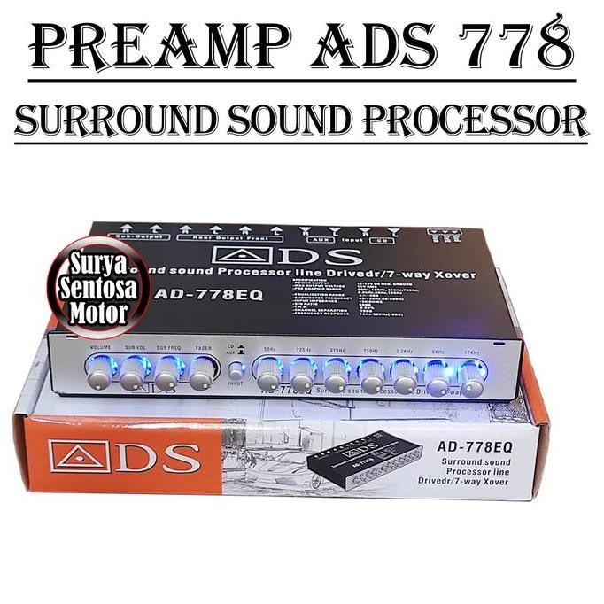 Promo Preamp Parametrik Equalizer Surround Sound Audio Mobil 7 Way Xover Diskon