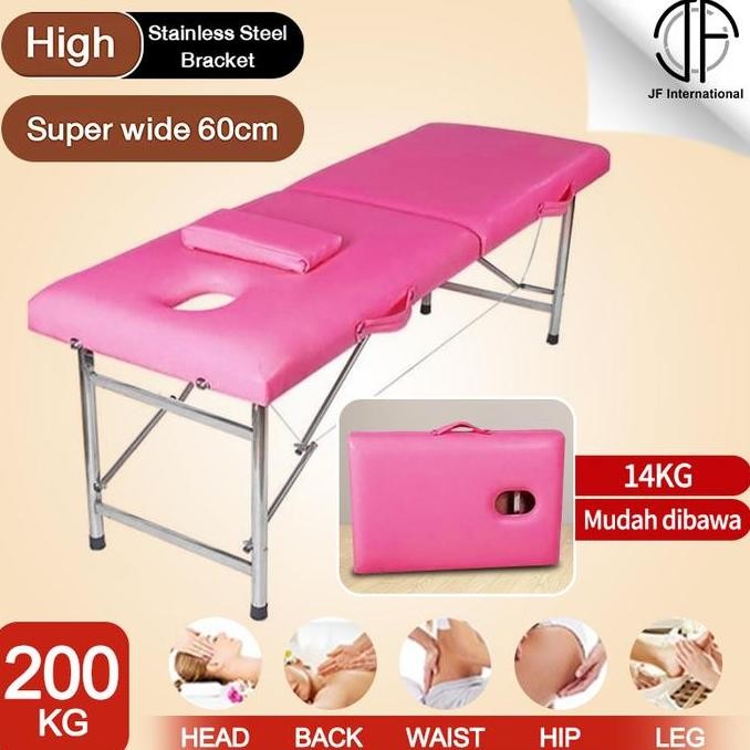 WONDERWEISS- Foldable Massage Portable Massage Bed Ranjang Spa Pijat Bed