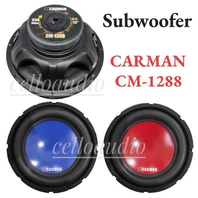 Promo Subwoofer 12" Carman CM 1288 Double Coil 12 Inch CM1288 Diskon